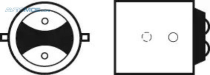 Лампа 2-контактная с цоколем 032207 Valeo (фото №1)