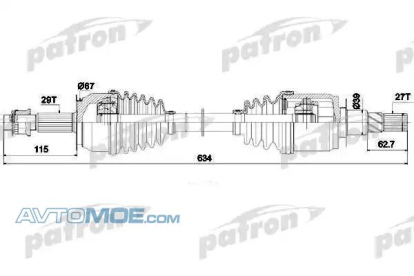 Вал привода PDS0271 Patron (фото №1)
