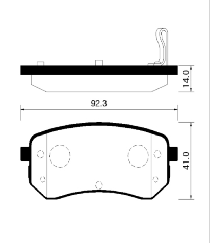 Колодки задние HP1038 HSB (фото №1)