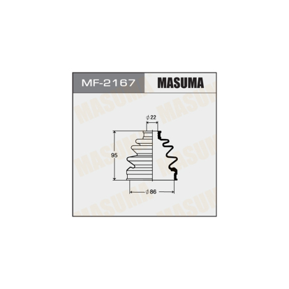 Пыльник шруса наружный 22x86 MF2167 Masuma (фото №1)