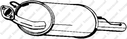 Глушитель (задняя часть) 145341 Bosal (фото №1)