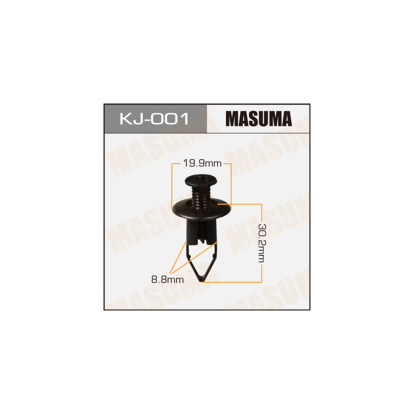 Клипса пластм. крепёжная №21 KJ001 Masuma (фото №1)