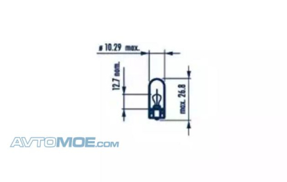Лампа габаритная w5w (белый свет) 17189 Narva (фото №1)