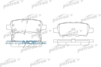 Колодки тормозные задние PBP1693 Patron (фото №1)